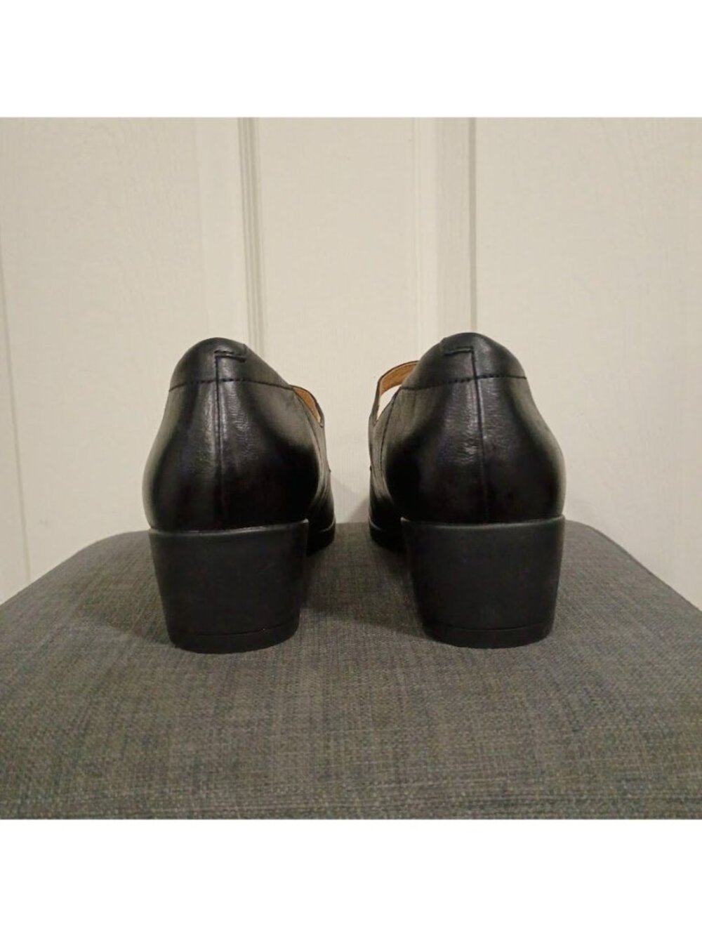 Dansko Black Mary Jane Leather Block Heel Shoes Size 10/41 Elegant - Picture 9 of 10